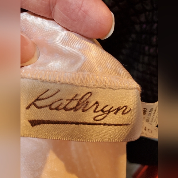 Vintage Katherine Camisole Slip Dress Sleep Top Satin Pink White Polka-d… - Picture 12 of 14